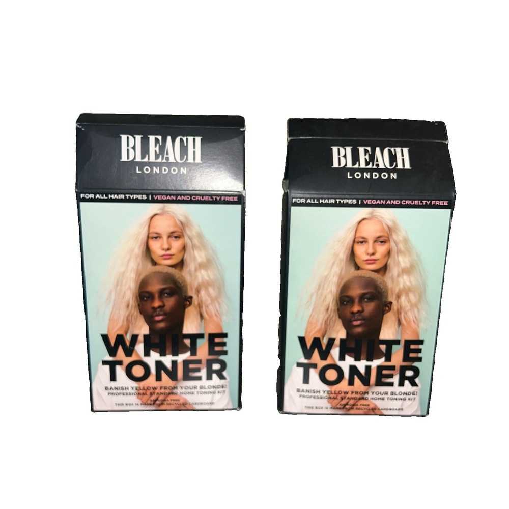 2x Bleach London White Toner Hair Toning Kit Vegan Cruelty Free No Ammonia